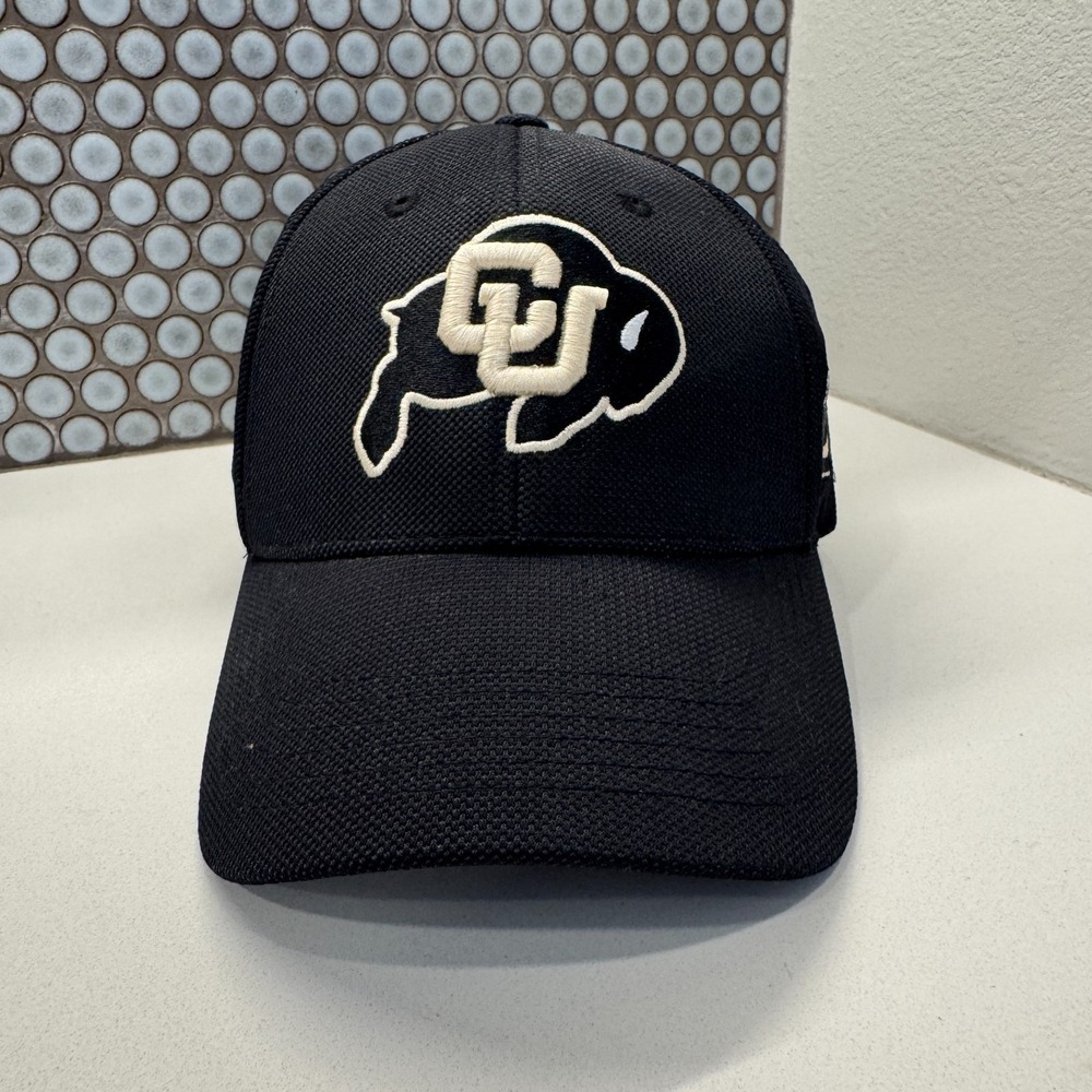Colorado Buffaloes Hat Cap Black Boulder Football Strapback Logo Dad Embroidered